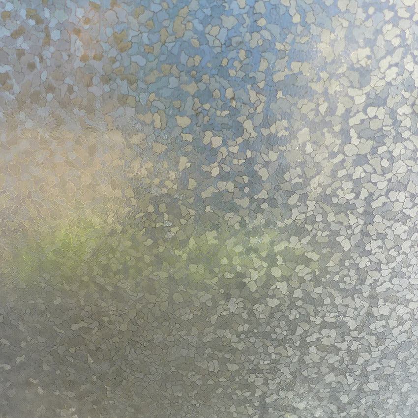 Vitrostatic Sichtschutzfolie Fenster mit geometrischem Muster rund für Tageslicht und Privatsphäre