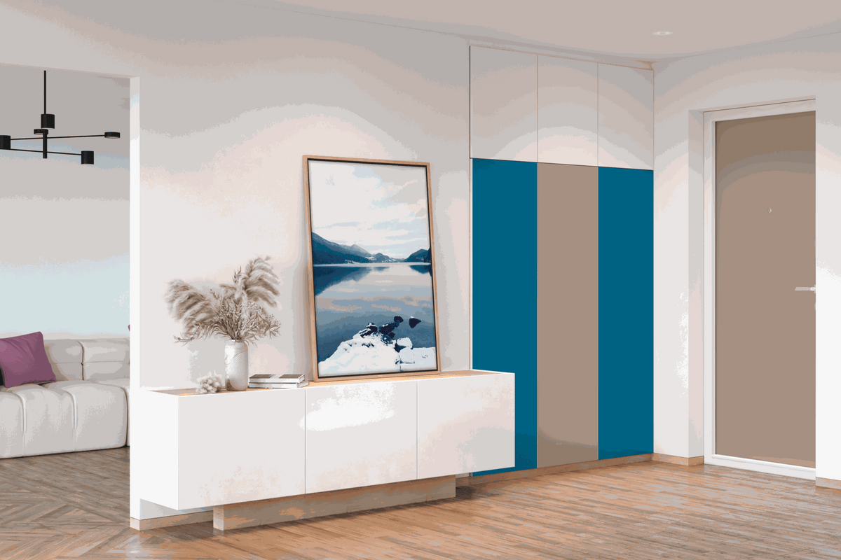 Blaue Vénilia Klebefolie Premium Unimatt zum Möbel- und Oberflächenschutz