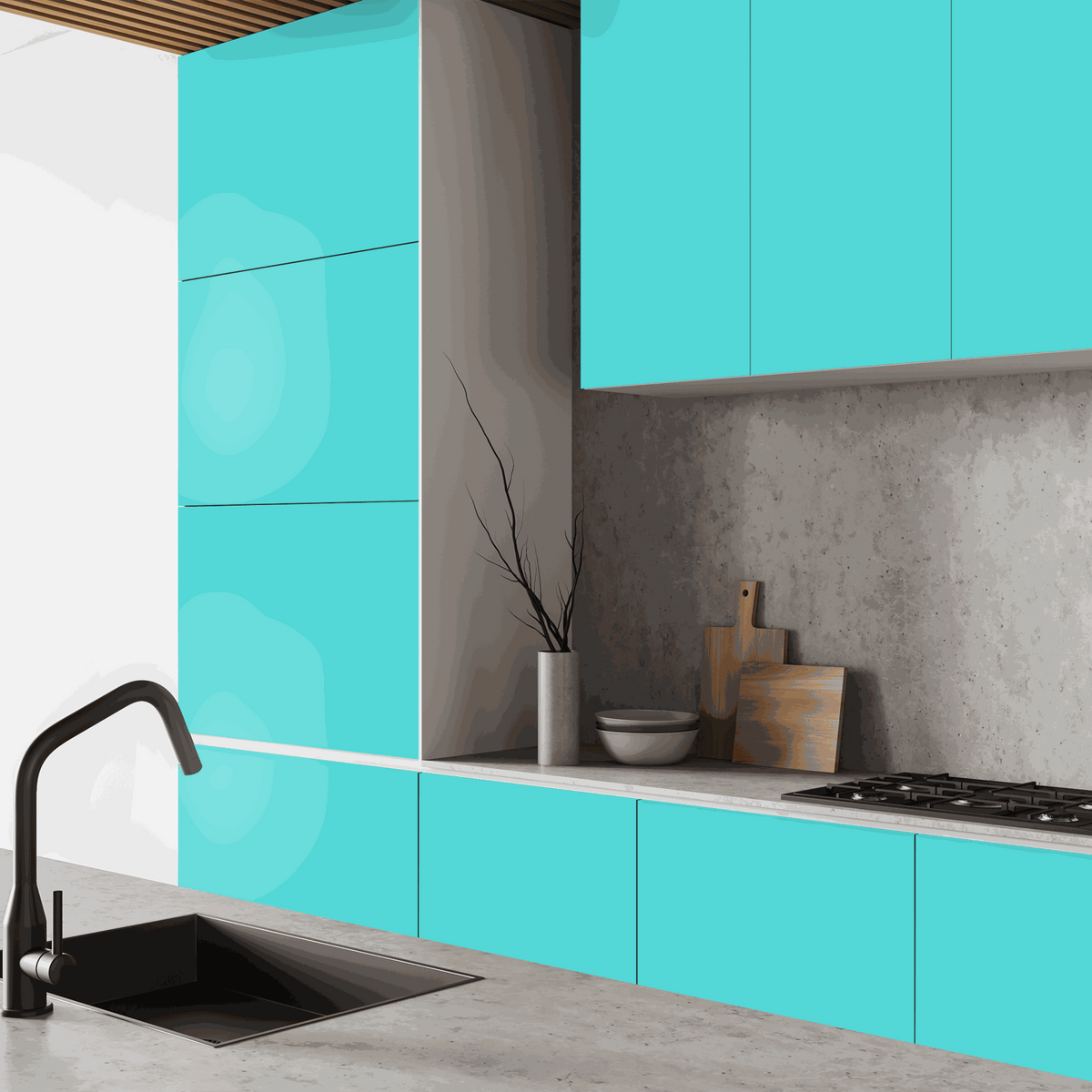 Klebefolie Premium Unimatt Blau selbstklebend strukturgeprägt langlebig wasserabweisend opalblau