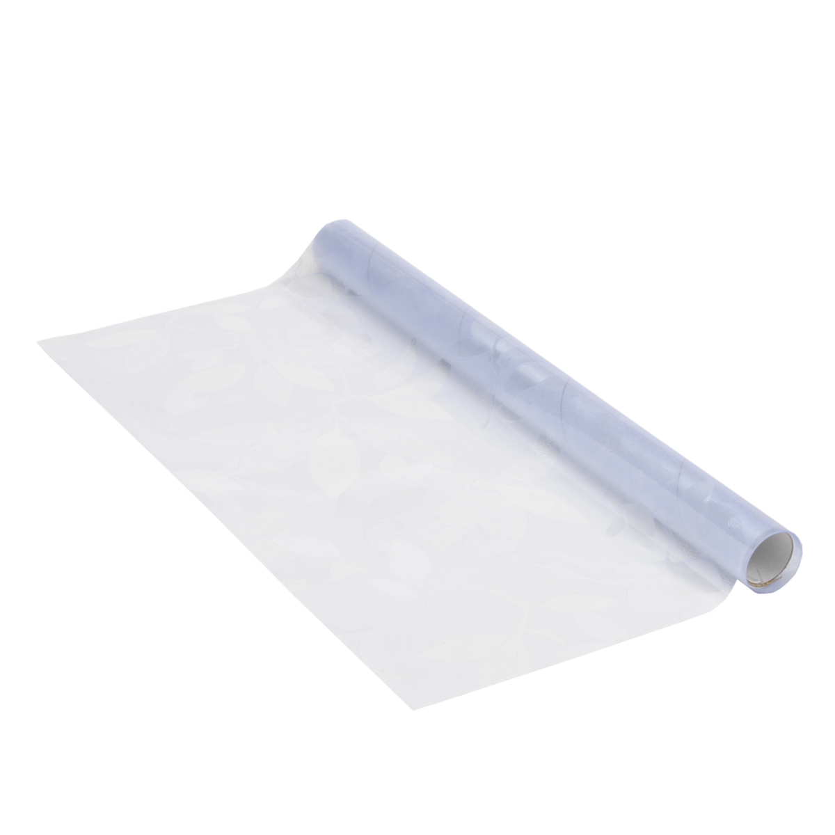 Vitrostatic Fensterfolie mit milchig-transparenter Optik und dezentem Blättermuster, statisch haftend und wiederverwendbar