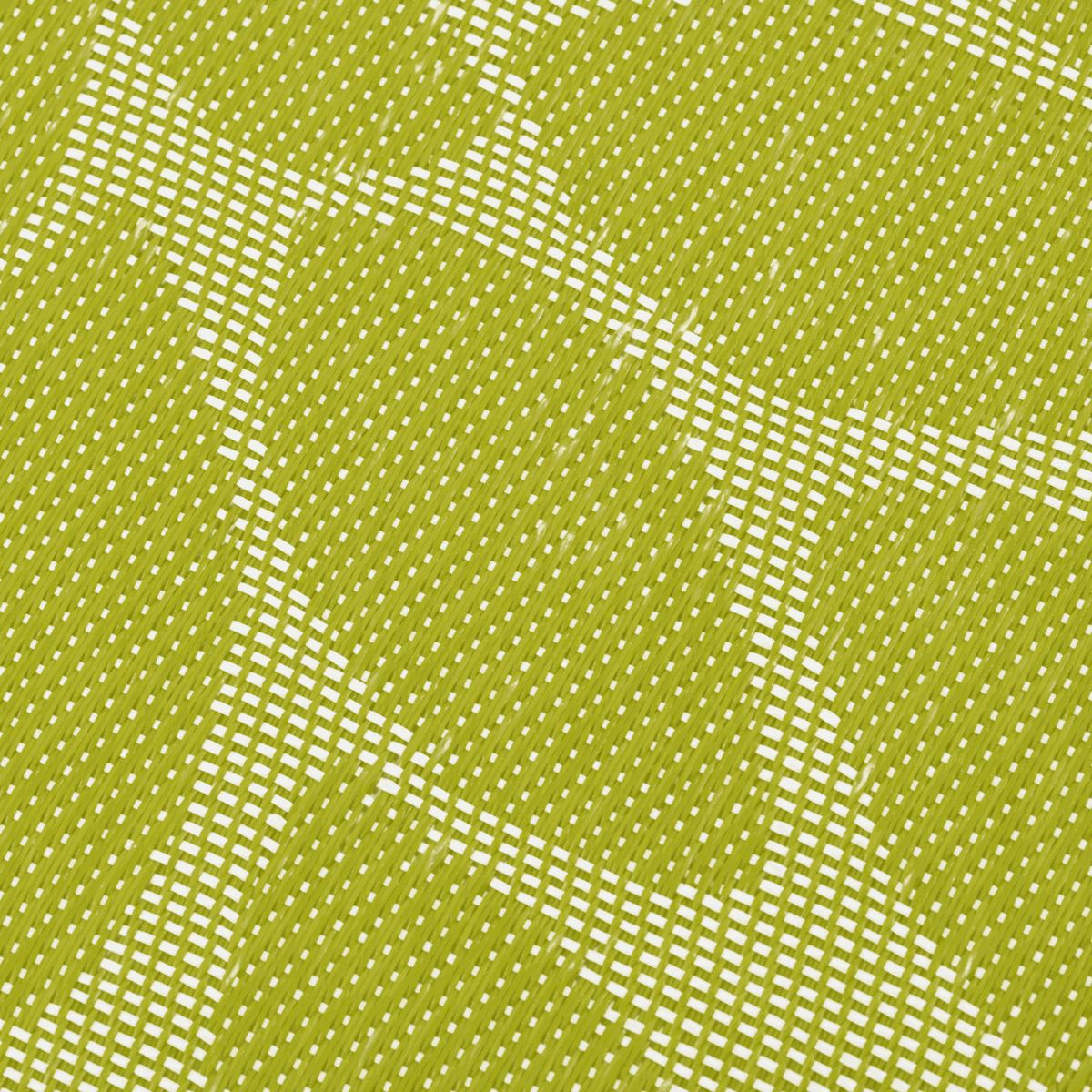 Gewebtes Tischset Blätter aus grünem Kunststoff mit weißem Blattmuster und strukturierter Weboptik