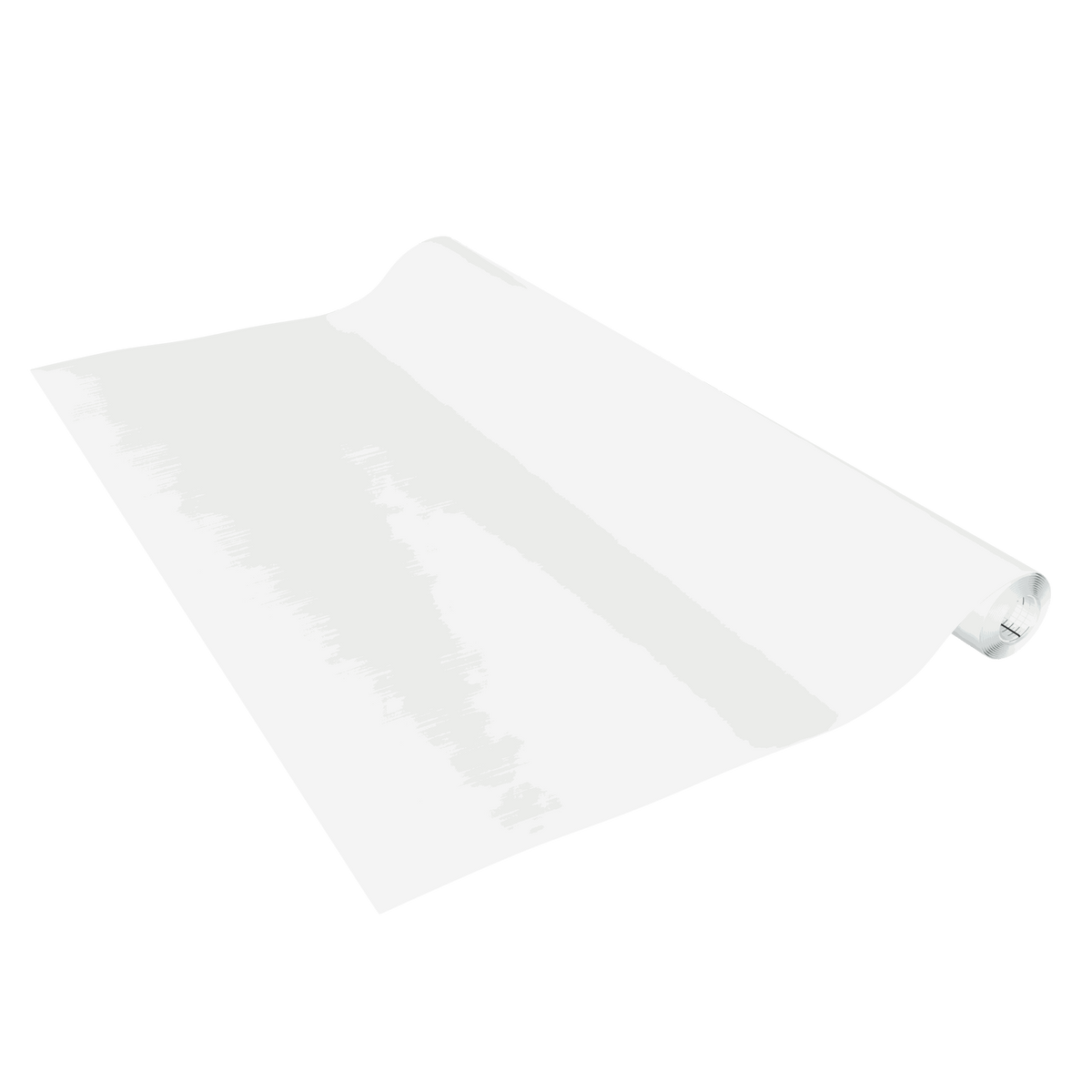 Klebefolie standard uni weiß aus weißem PVC mit matter, einfarbiger Oberfläche und selbstklebender Rückseite