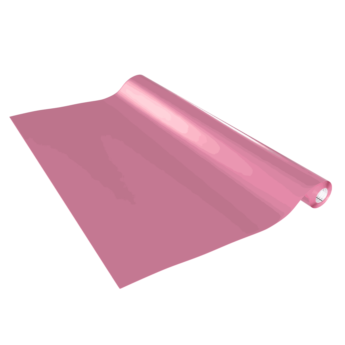 Klebefolie Standard Uni Pink in mattem Rosa, einfarbig und als aufgerollte selbstklebende Möbelfolie dargestellt
