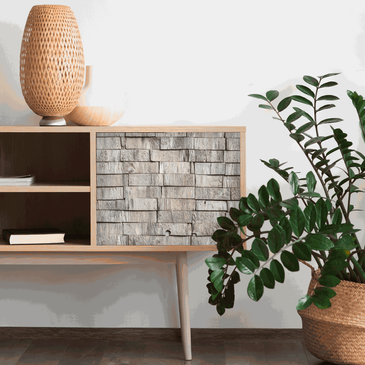 Vénilia Klebefolie Holzoptik selbstklebend mit realistischer Holzmaserung für Möbel und Oberflächen