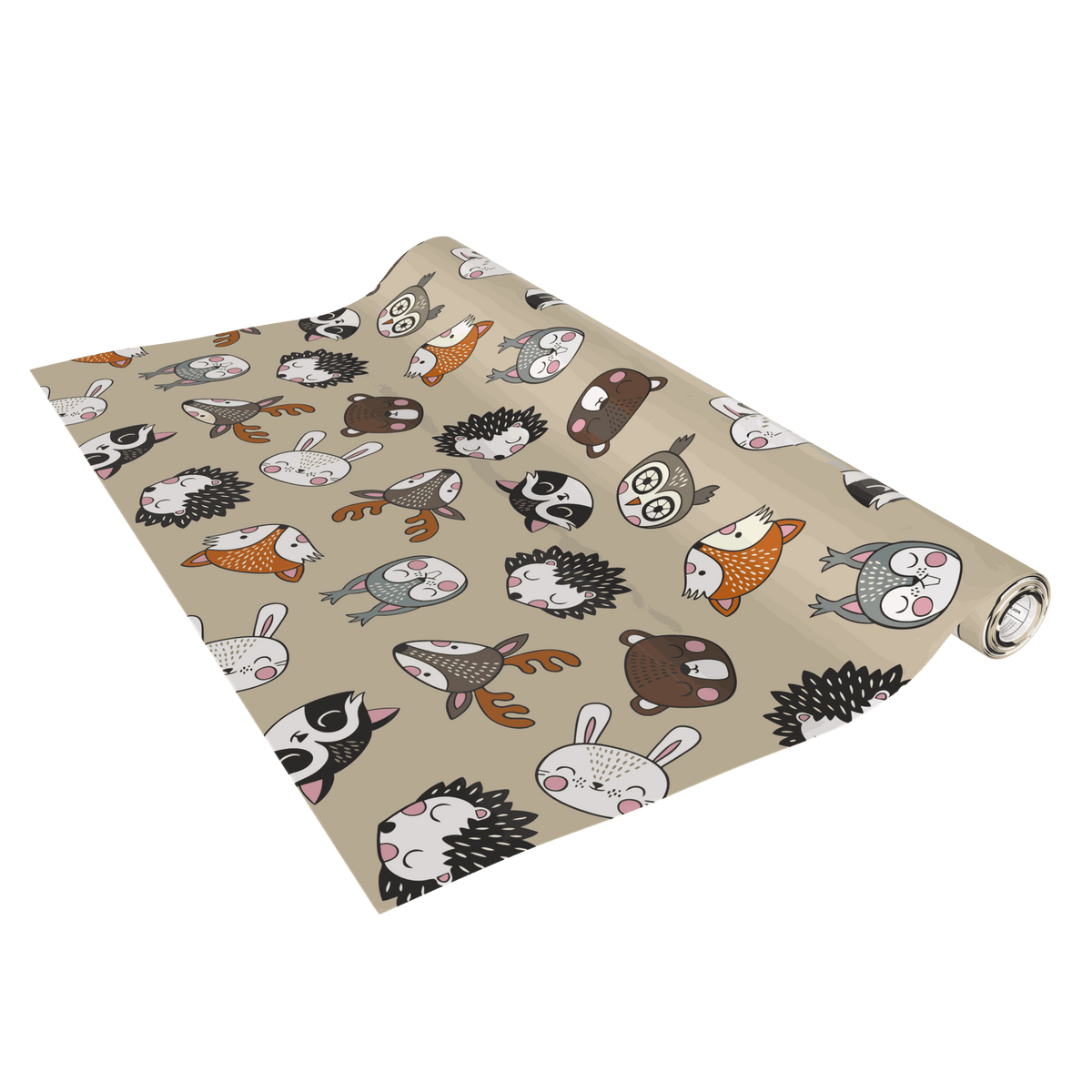 Vénilia Klebefolie Standard Waldtiere mit mattem, robustem Design für Kinderzimmermöbel