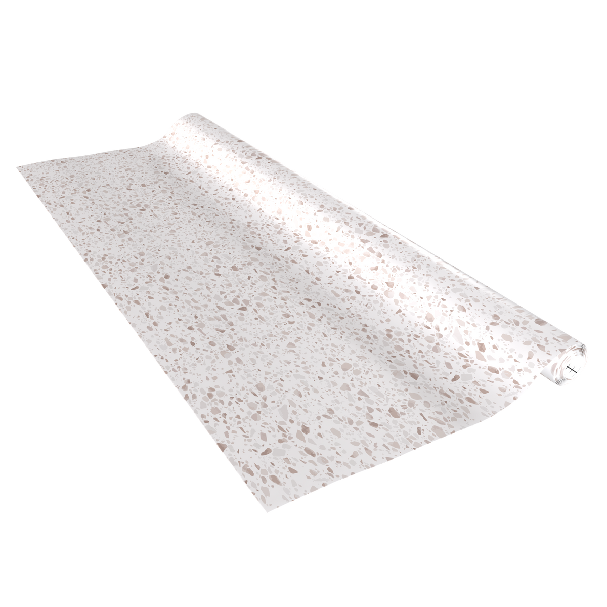 Klebefolie Standard in Weiß mit beigefarbener Steinoptik, selbstklebende PVC-Folie auf Rolle