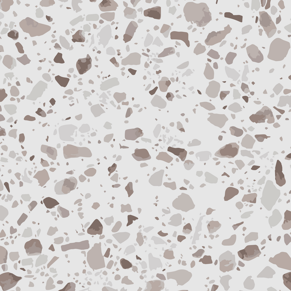 Klebefolie Standard in heller Steinoptik mit unregelmäßiger braun-grauer Terrazzo-Musterung, selbstklebend