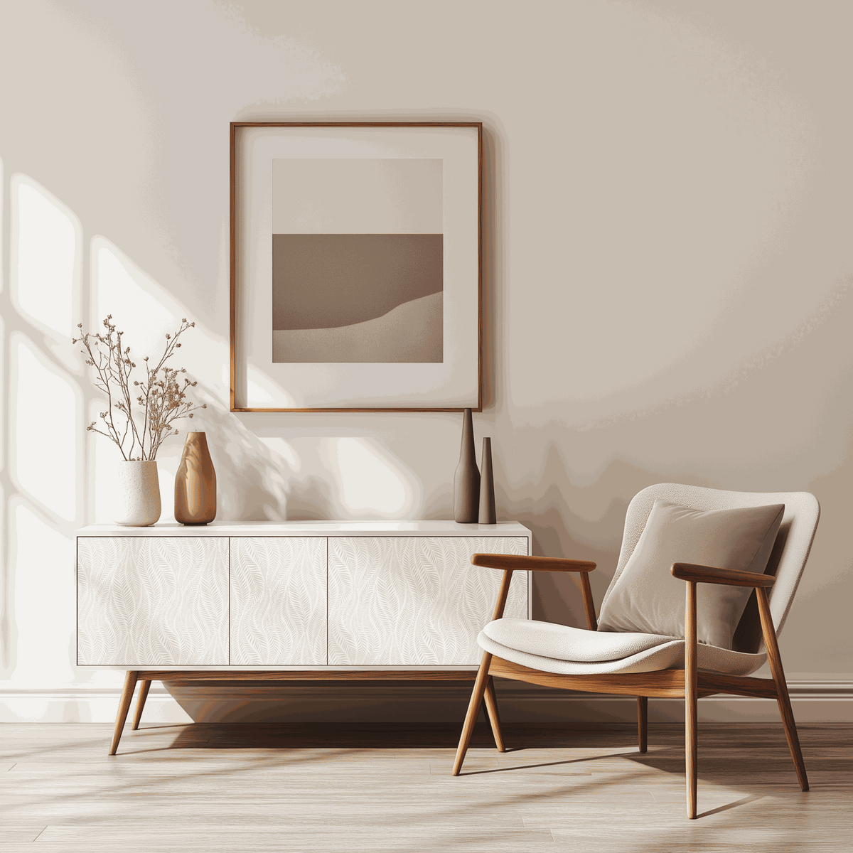 Vénilia Klebefolie Premium mit modernem Blätter-Design zur optischen Aufwertung und Schutz glatter Oberflächen