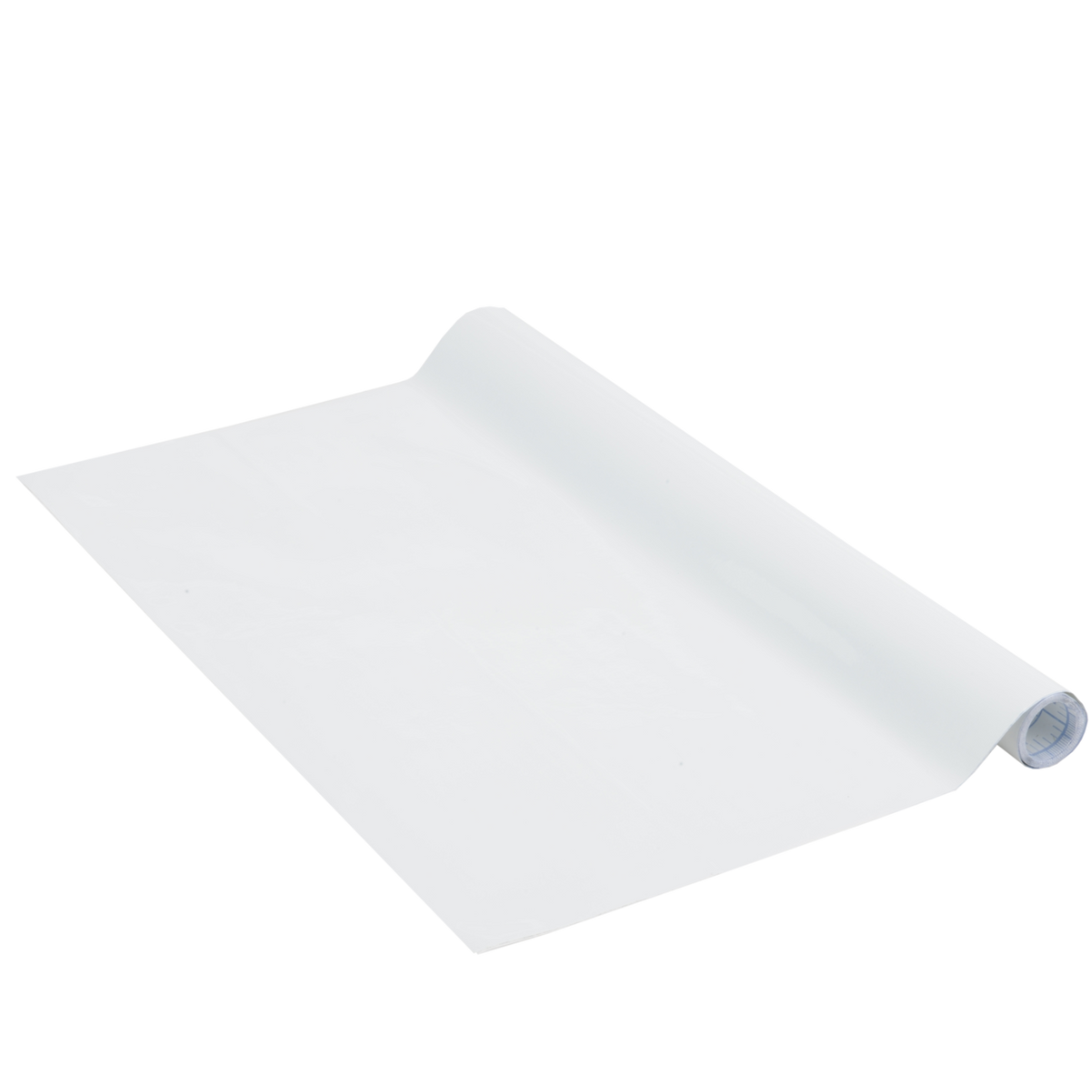 Whiteboard-Ferrofolie aus weißer, glatter PET-Folie als aufgerollte, selbstklebende Schreib- und Magnetfläche