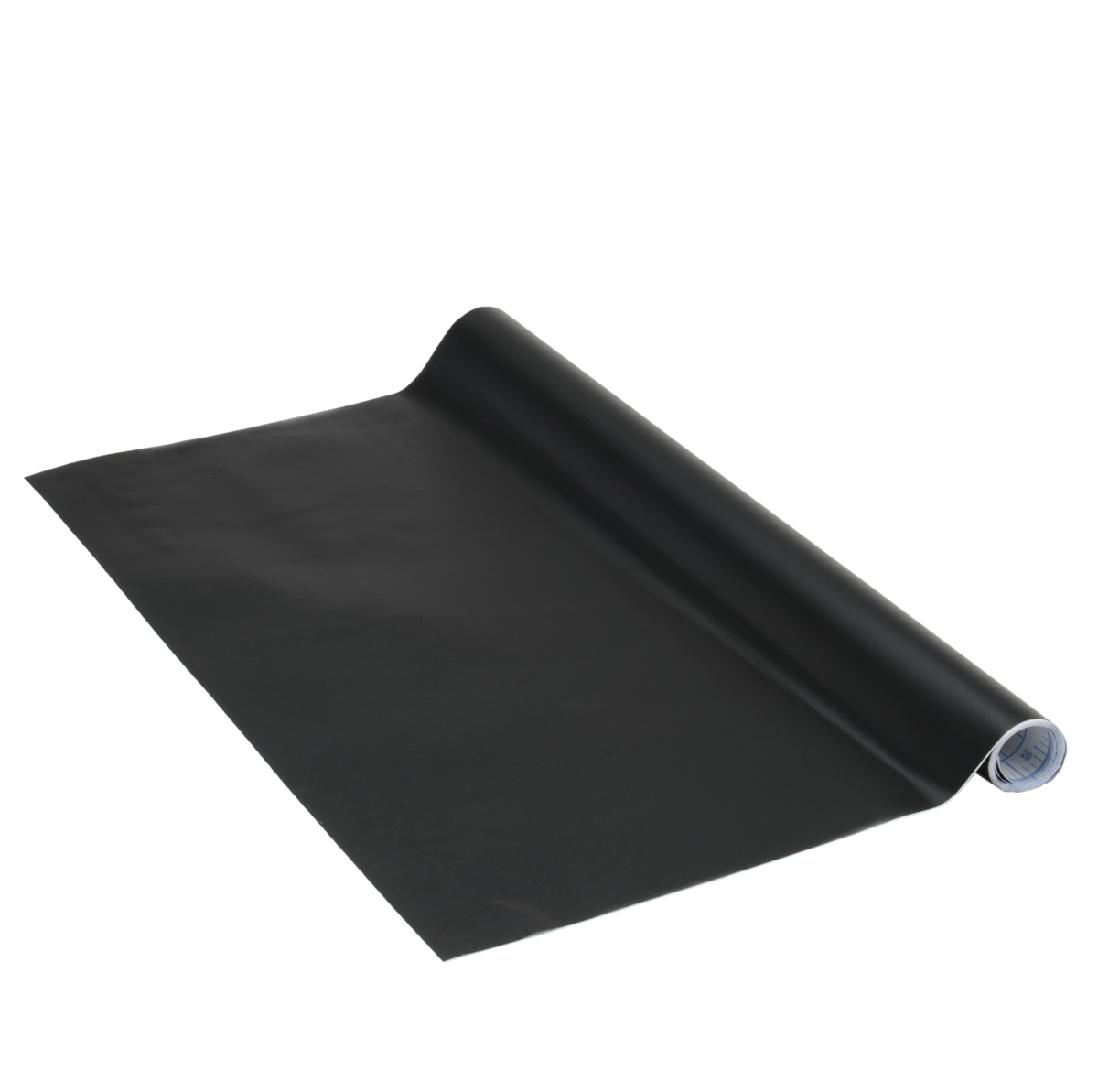 Tafel-Ferrofolie in Schwarz aus flexiblem PP-Material, als aufgerollte, matte Folie mit beschreibbarer Oberfläche