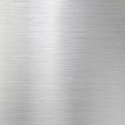 Küchenrückwand Unifarben aus Aluminium in gebürstetem Silber mit feiner horizontaler Struktur und matter Oberfläche