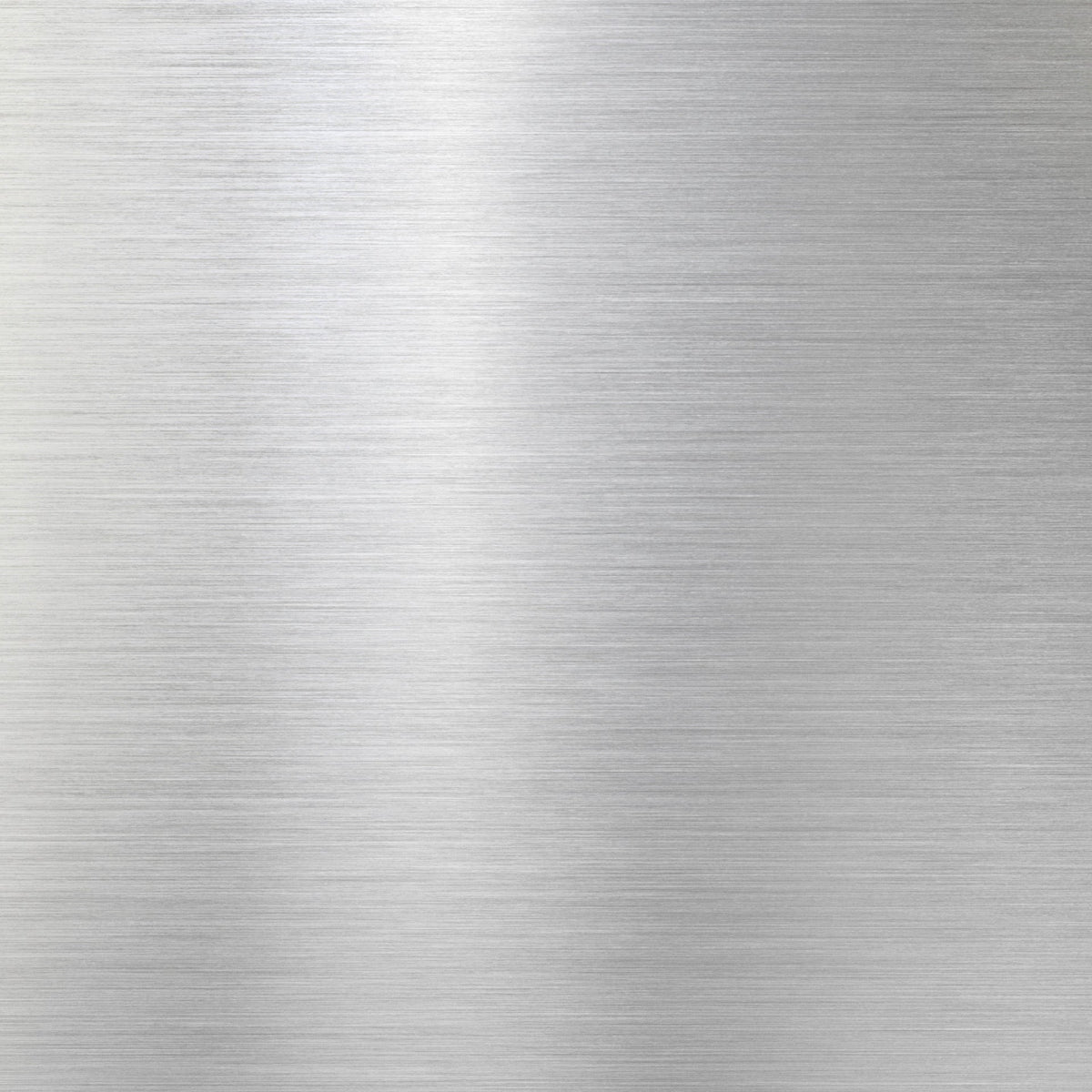 Küchenrückwand Unifarben aus Aluminium in gebürstetem Silber mit feiner horizontaler Struktur und matter Oberfläche