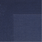 Gewebtes Tischset aus dunkelblauem Kunststoff mit gewebter Struktur und rechteckiger Form
