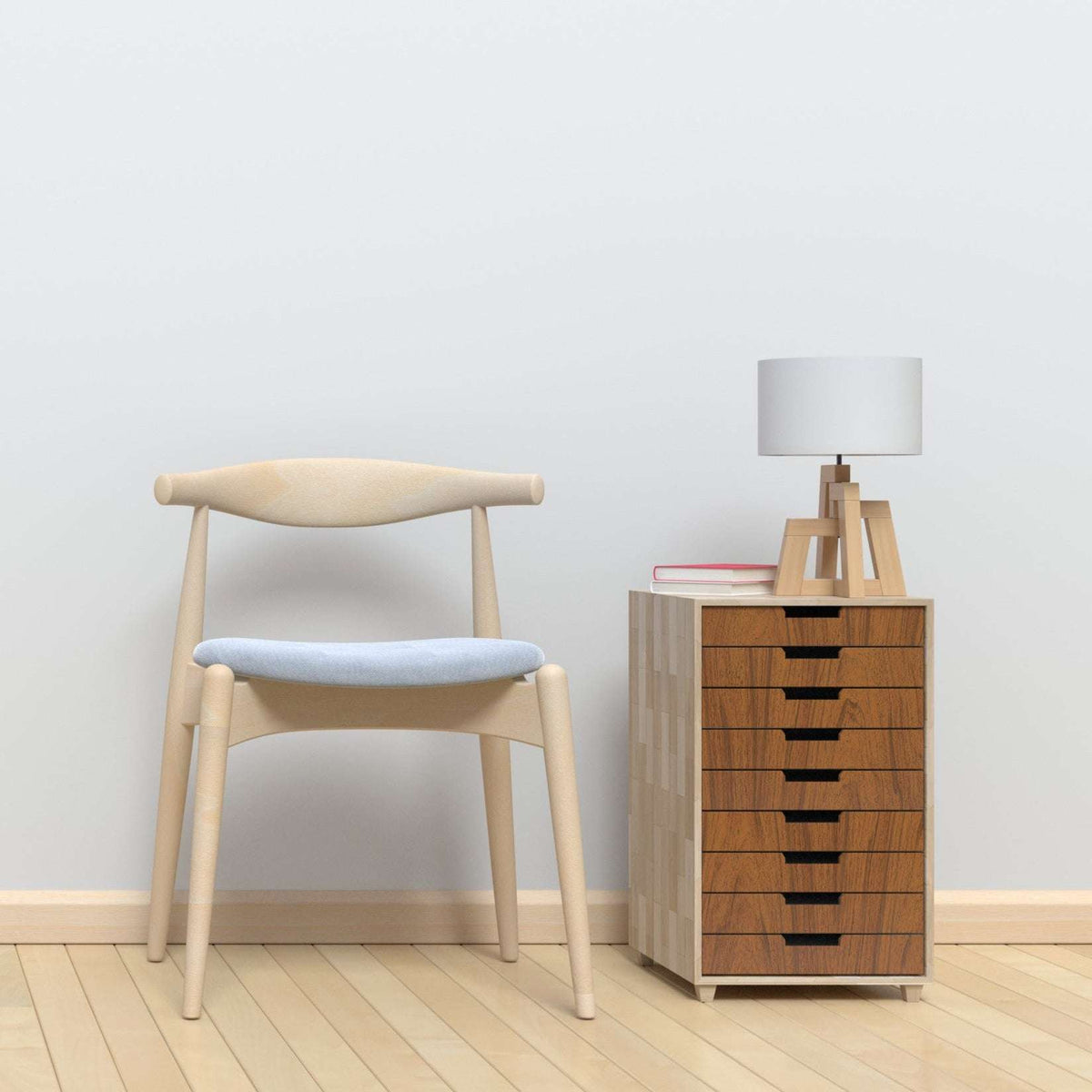 Vénilia Klebefolie Standard Nussfarben mit natürlicher Holzoptik für Möbel und glatte Oberflächen
